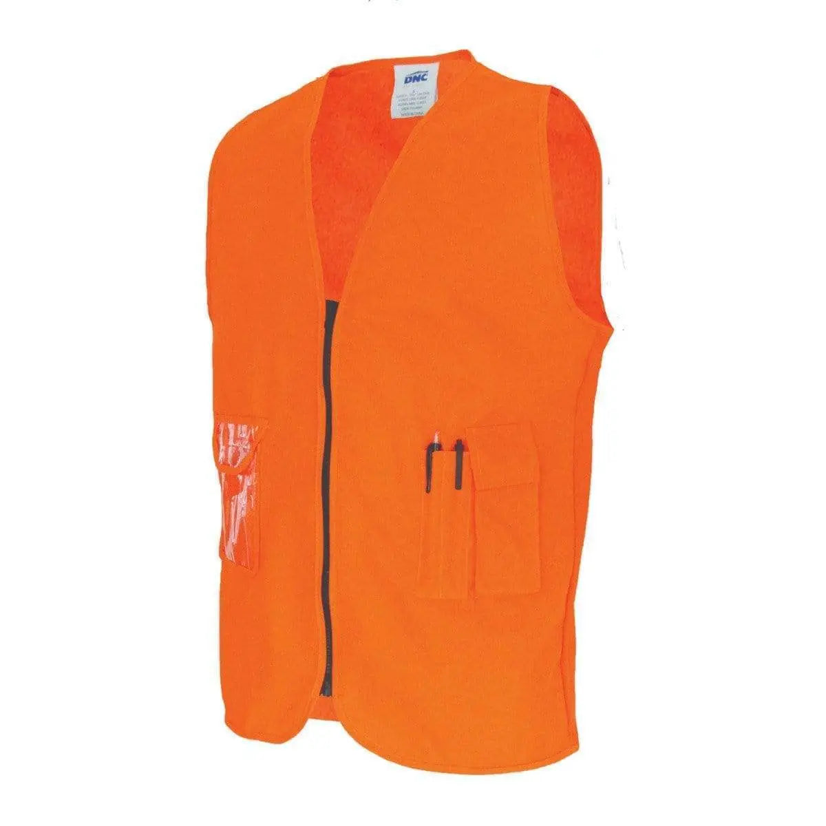 Dnc Workwear Daytime Side Panel Safety Vest - 3806 Metro Workwear.